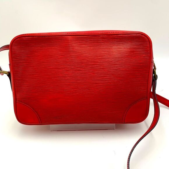 Auth Louis Vuitton Small Textured Epi Red Leather Trocadero Shoulder Bag - Picture 11 of 15